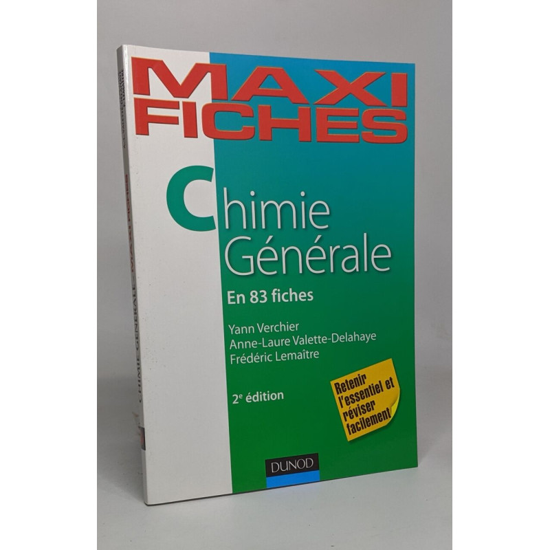 Maxi fiches de Chimie générale - 2e édition - 83 fiches: 83 fiches