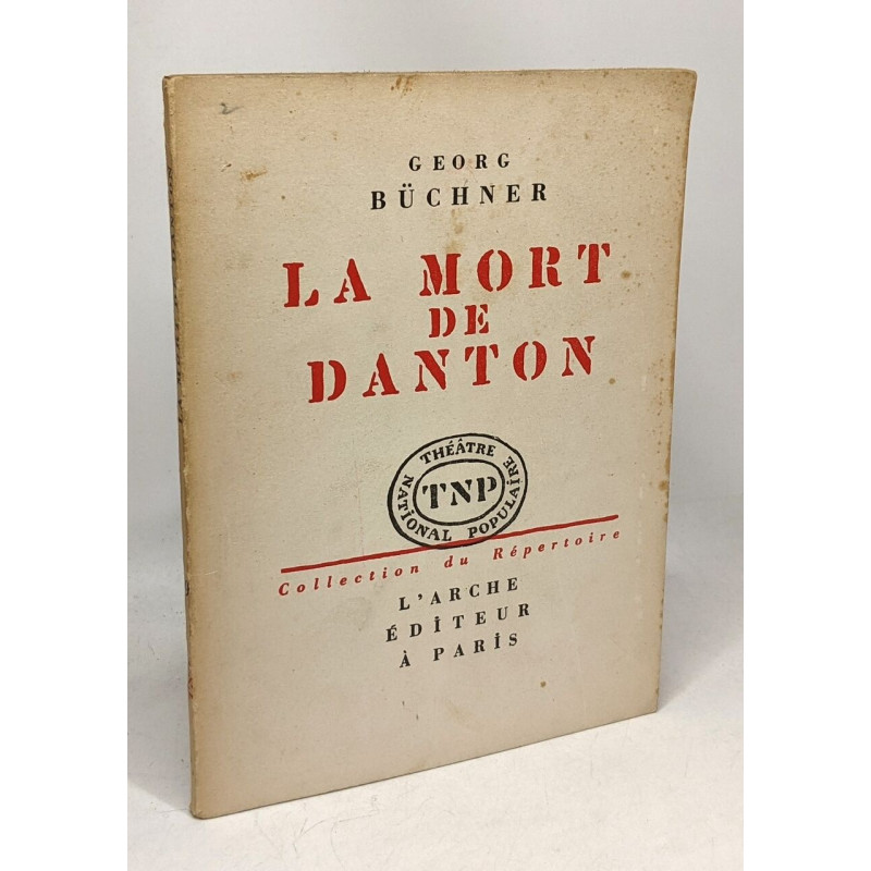 La mort de Danton - collection du répertoire