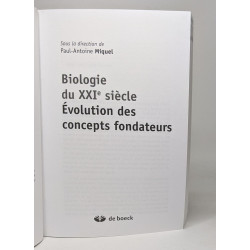 Biologie du XXIe siècle : Evolution des concepts fondateurs