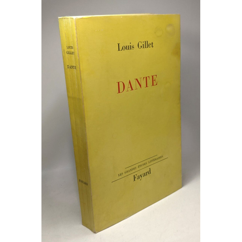 Dante / les grandes études littéraires