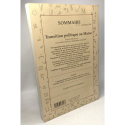 Transition politique au Maroc - CONFLUENCES N°31 automne 1999