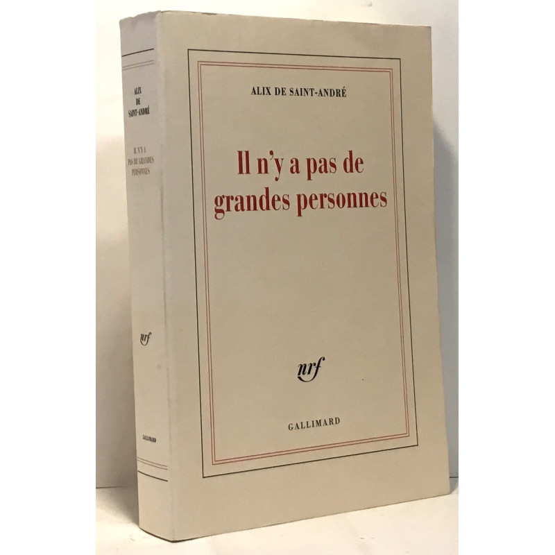 Il n'y a pas de grandes personnes