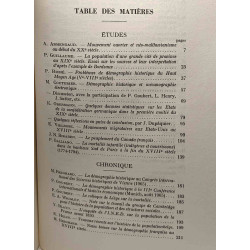 Annales de démographie historique 1966 - études chronique...