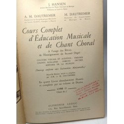 Cours complet d'éducation musicale et de chant choral - LIVRE I +...