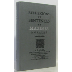 Réflexions ou sentences et maximes morales - nouvelle édition
