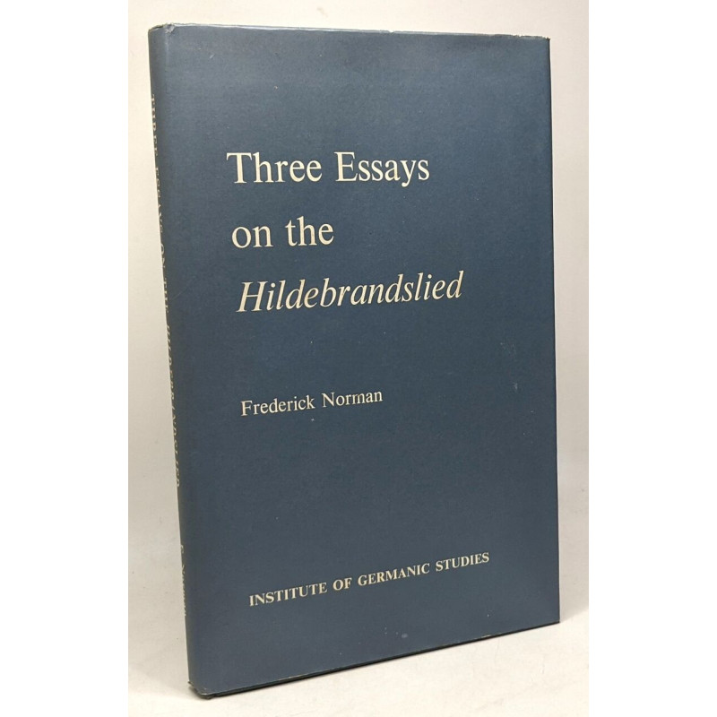 Three essays on the hildebrandslied