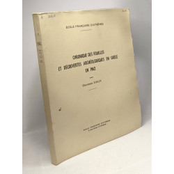 Chronique des fouilles et découvertes archéologiques en Grèce en...
