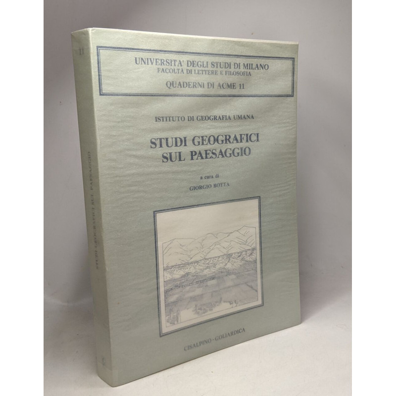 Studi geografici sul paesaggio - istituto digeografia umana -...