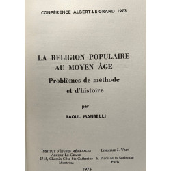 La religion populaire au moyen âge - problèmes de méthode et...