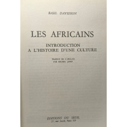 Les africains - introduction à l'Histoire d'une culture