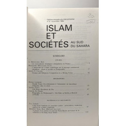 Islam et sociétés au Sud du Sahara - Cahiers annuels...