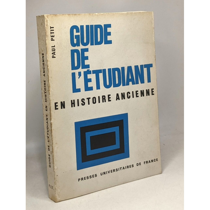 Guide de l'étudiant en histoire ancienne
