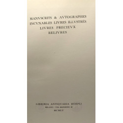 Manuscrits Autographes Incunables livres illustrés Livres précieux...