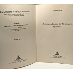 Die letzten Könige der 12. Dynastie: (Ägyptologie) (Europäische...