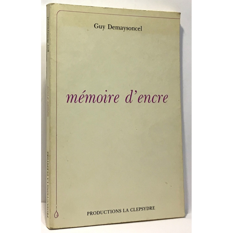 Mémoire d'encre