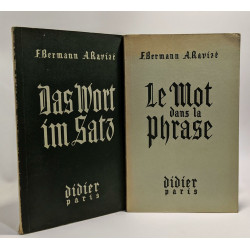 Das wort im satz -- nouveau vocabulaire systématique...