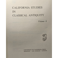 California Studies in Classical Antiquity: v. 6