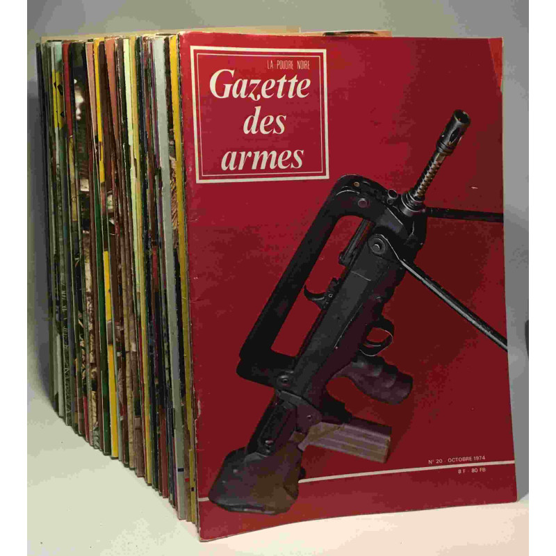 67 numéros de la Gazette des armes entre le n°20 (1974) et le...