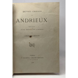 Oeuvres choisies de Andrieux précédées d'une notice sur l'auteur