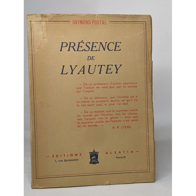 Présence de lyautey