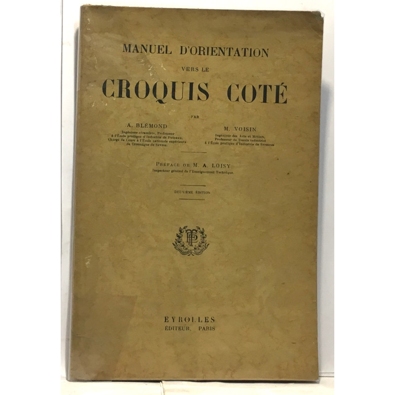 Manuel d'orientation vers le croquis coté - 2e édition
