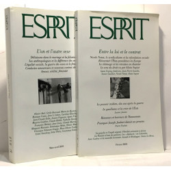 Revue Esprit numéro 2-3/4 en 2 volumes: Entre la loi et le contrat...