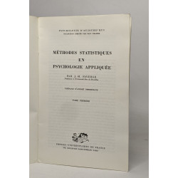 Méthode statistiques en psychologie appliquée