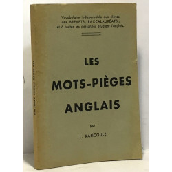 Les mots-pièges en anglais