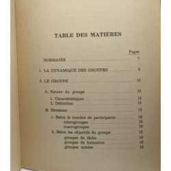Dynamique des groupes - initiation à l'esprit et à quelque-unes de...