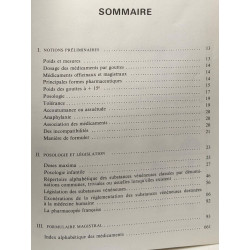 Formulaire pratique de pharmacologie - réimpression partielle du...