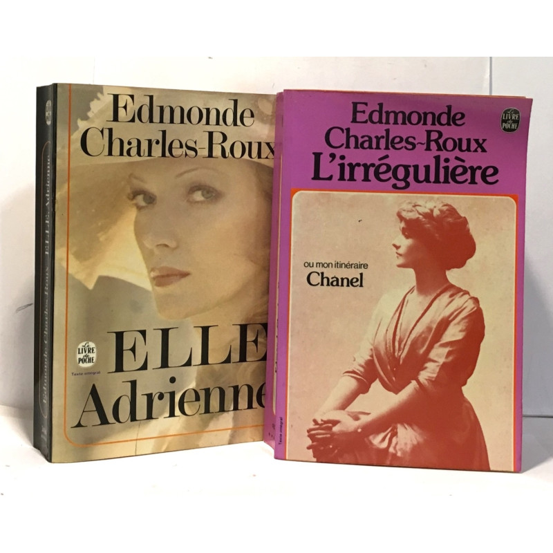 Elle Adrienne + L'irrégulière --- 2 livres