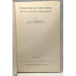 Évolution et structure de la langue française - 6e édition /...