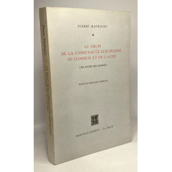 Le droit de la communauté européenne du charbon et de l'acier -...