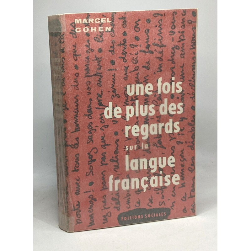 Une fois de plus des regards sur la langue française