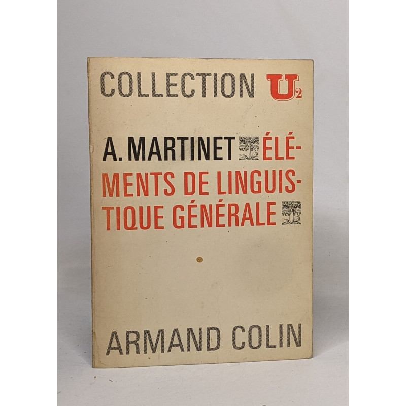 Éléments de linguistique générale