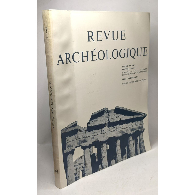 Revue archéologique 1988 fascicule 1
