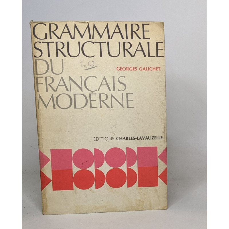 Grammaire structurale du français moderne