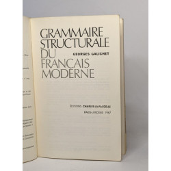 Grammaire structurale du français moderne
