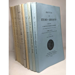 Revue des études grecques - TOME XCIII à TOME XCVIII - N°440 à 469...