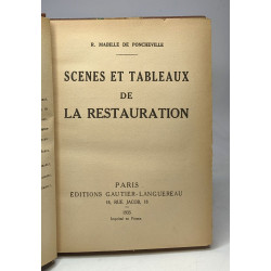 Scènes et tableaux de la restauration