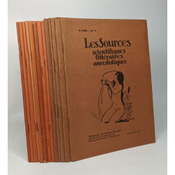 Les sources scientifiques littéraires anecdotiques - ensemble de...