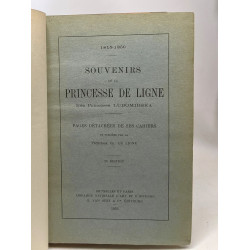 Souvenirs de la princesse de Ligne née princesse Lubomirska -pages...