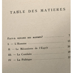 Quelques maximes