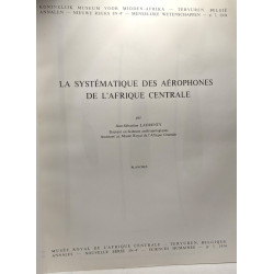 La systématique des aérophone de l'Afrique Centrale - PLANCHES -...