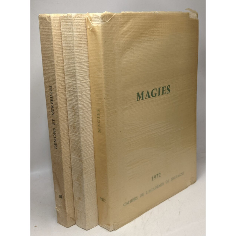 3 cahiers de l'académie de Bretagne: Magies (1972) + Les Iles...
