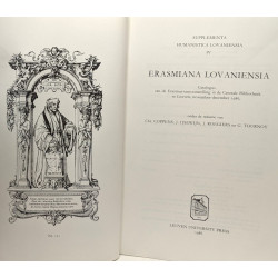 Erasmiana Lovaniensia: Catalogus van de Erasmus-tentoonstelling in...