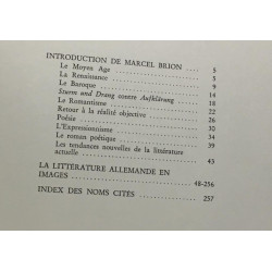 Histoire de la littérature allemande - introduction de Marcel Brion