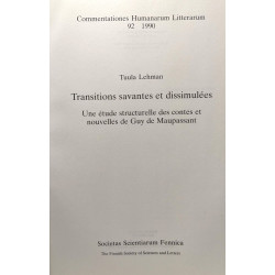 Transitions savantes et dissimulées: Une étude structurelle des...