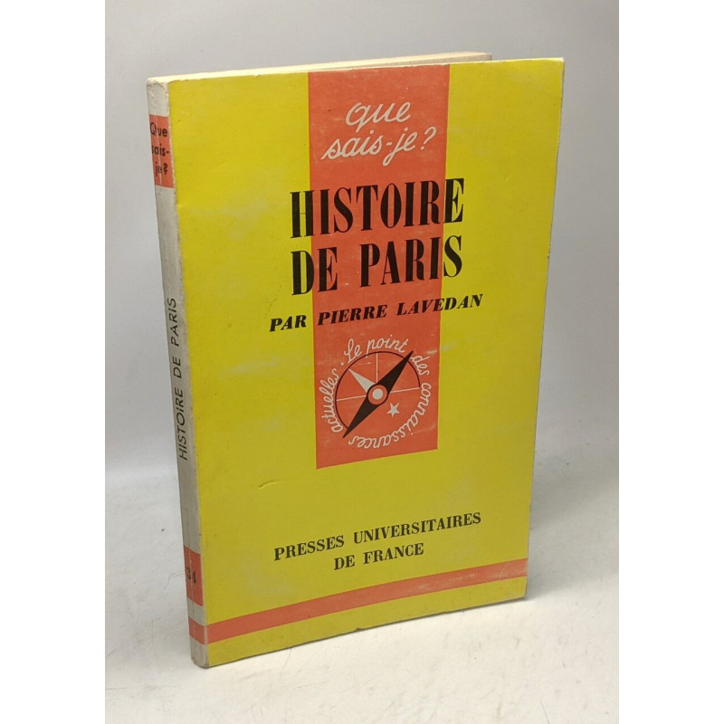 Histoire de Paris / Que sais-je? N°34 - 2e édition
