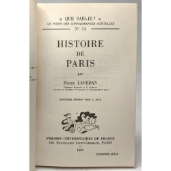Histoire de Paris / Que sais-je? N°34 - 2e édition